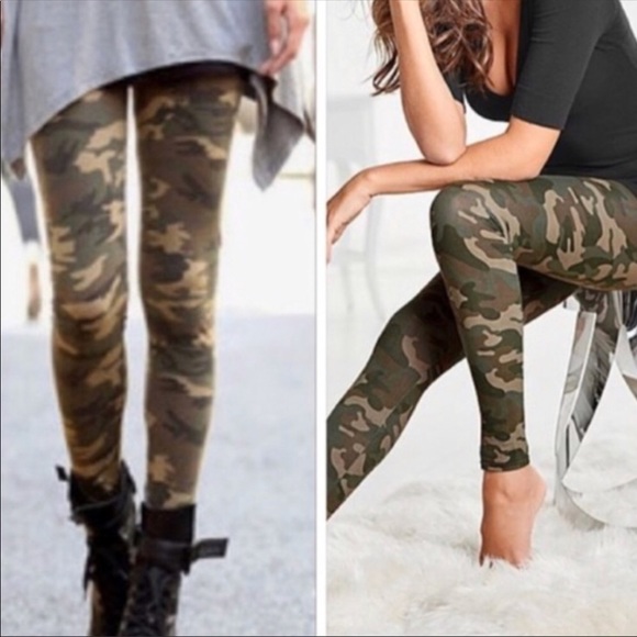 Camouflage leggings NWT one size - Picture 2 of 5